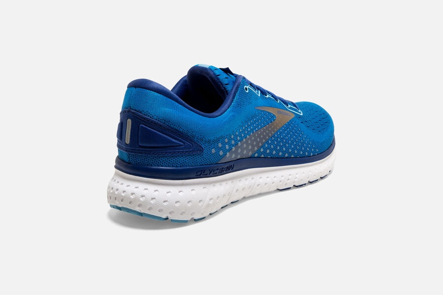 Brooks Glycerin 18 Road Loopschoenen Heren - Blauw/Goud - 628531VRY